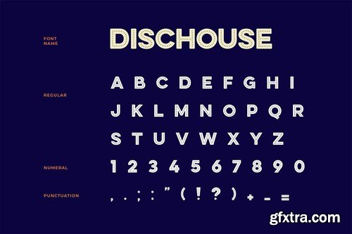 Disc House Display Font