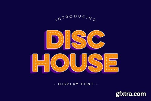 Disc House Display Font