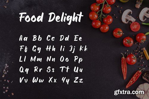 Food Delight Script and Handwritten Font