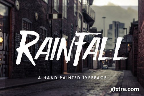 Rain Fall Font