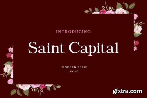 Saint Capital Modern Serif Typeface