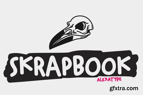 SKRAPBOOK - rebel font