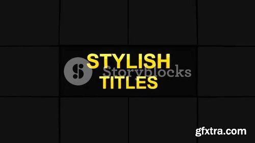 Videoblocks - Stylish Titles Pack | After Effects