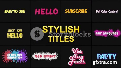 Videoblocks - Stylish Titles Pack | After Effects