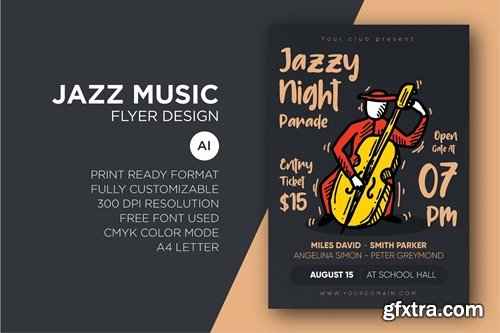 Jazz Music - Flyer Design Template