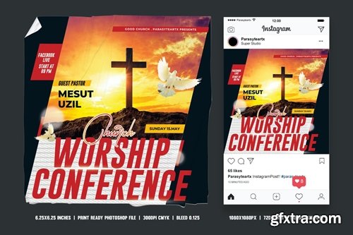 Church Conference Square Flyer & Instagram Post