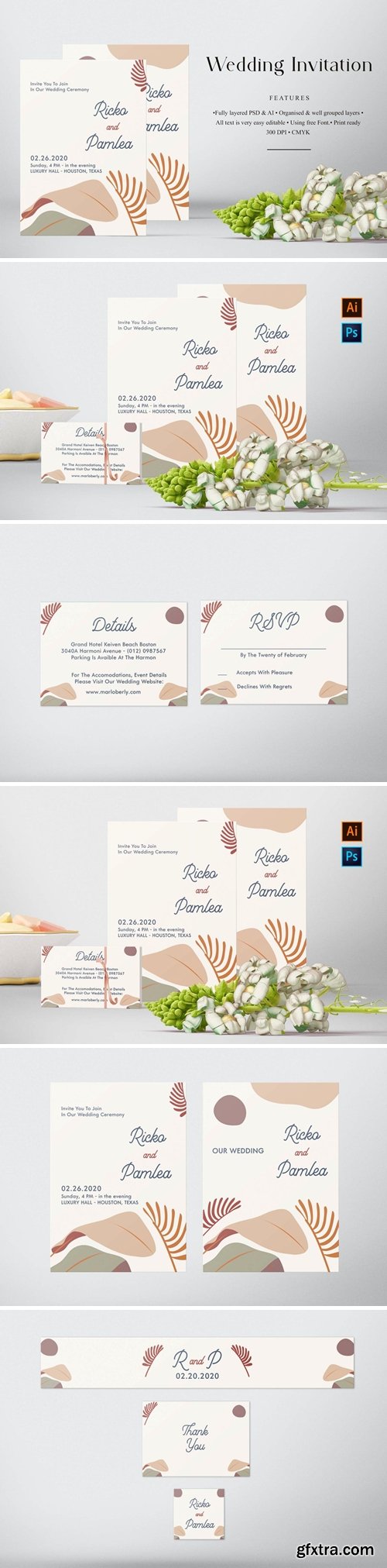 Ricko and Pamlea Wedding Invitation