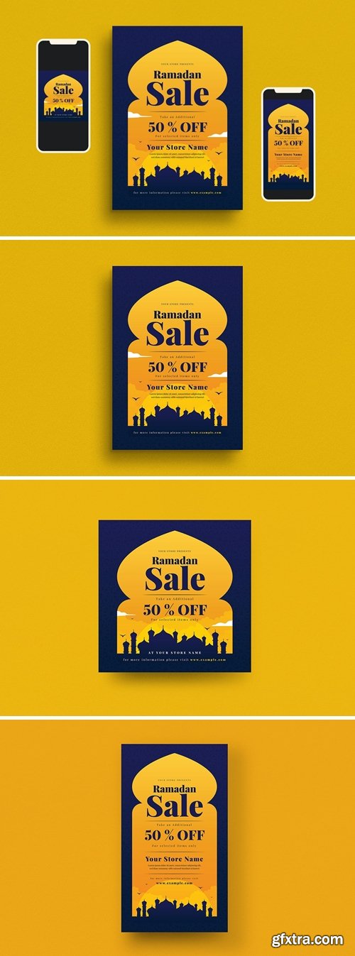 Ramadan Sale Flyer Set