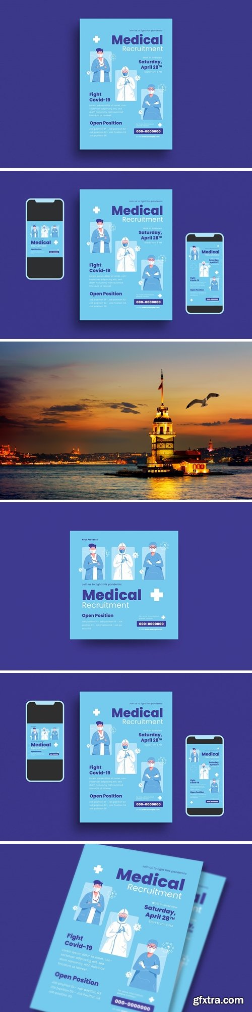 Medical Recruit Flyer Set