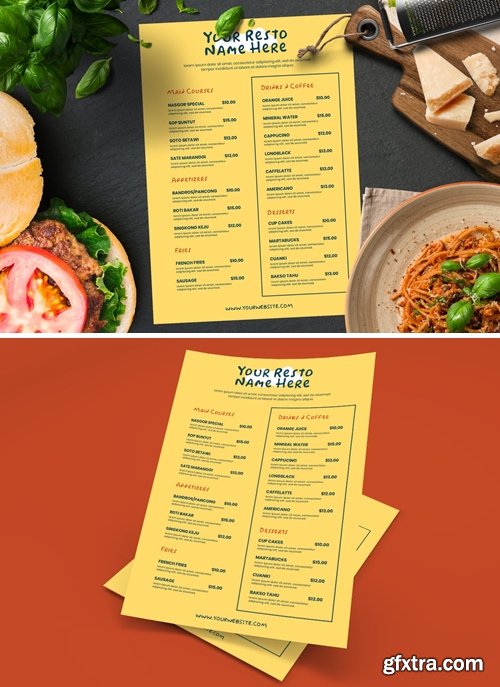 Simple Restaurant Menu