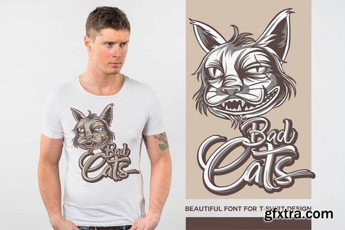 CM - Badcats Stunning Display Fonts 3759042