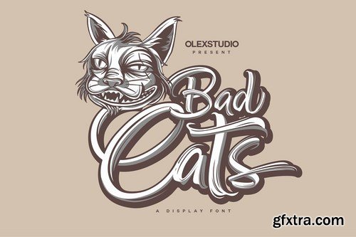 CM - Badcats Stunning Display Fonts 3759042