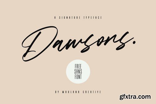 Dawsons Script - Free Sans Font