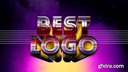 Videoblocks - Retro Wave Logo Pack 2 | After Effects