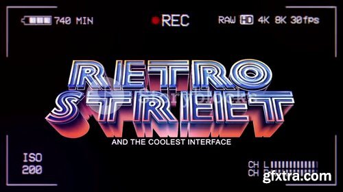 Videoblocks - Retro Wave Logo Pack 3 | After Effects