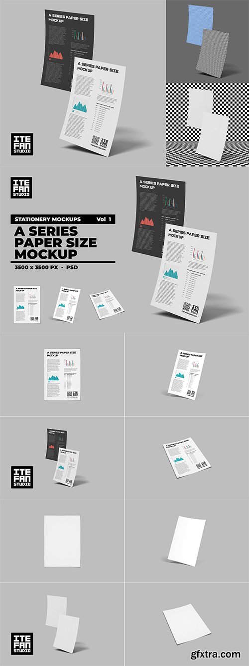 A Series Paper Size Mockup - Vol 1