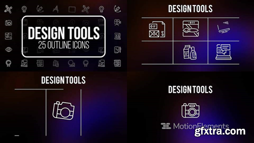 me14681297-design-tools-outline-icons-montage-poster