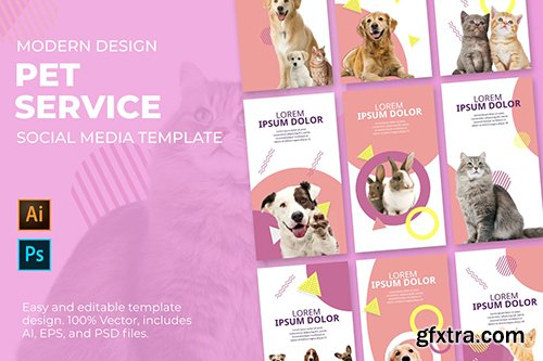 Pet Service Social Media Template 3