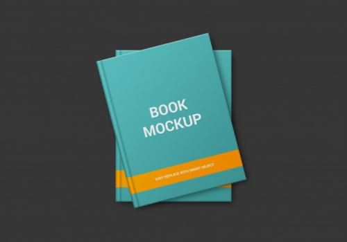 Book Cover Mock-up Template Premium PSD