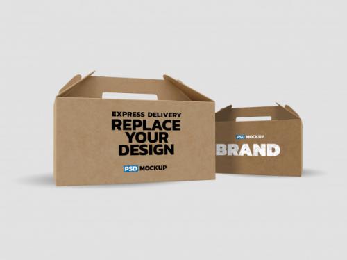 Carton Boxes Mockup Premium PSD