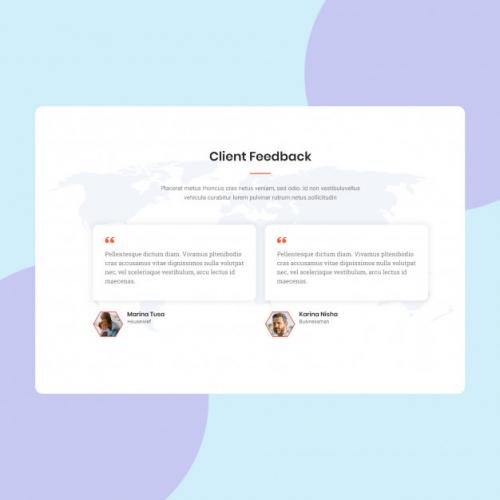 Client Feedback Page Premium PSD