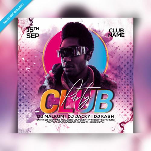 Club Party Flyer Premium PSD