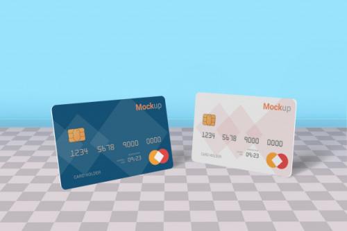 Debit Card, Credit Card, Smart Card Mock-up Premium PSD