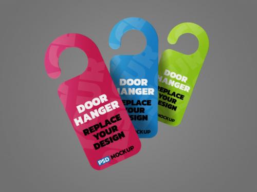 Door Hangers Mockup Premium PSD