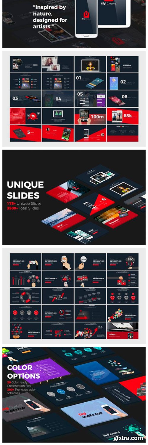 Digi Creative PowerPoint Template 3951005