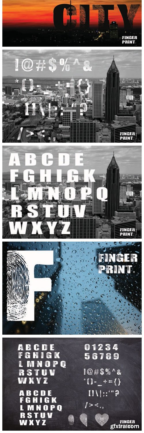 Finger Print Font