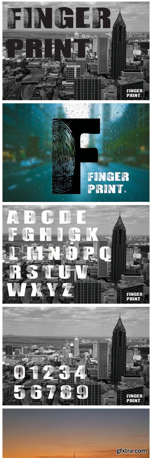 Finger Print Font