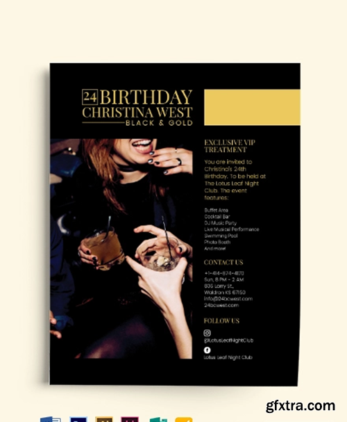 Birthday-VIP-Flyer-Template