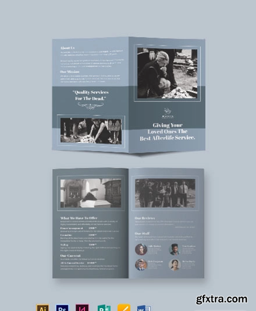 Christian-Funeral-Service-Bi-Fold-Brochure