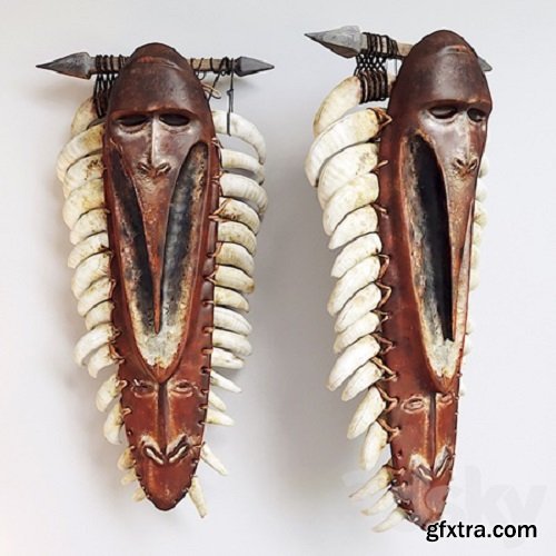 African shaman mask