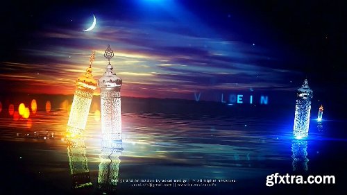 Videohive Ramadan Kareem Lake View Title 26488838