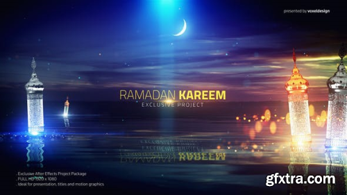 Videohive Ramadan Kareem Lake View Title 26488838