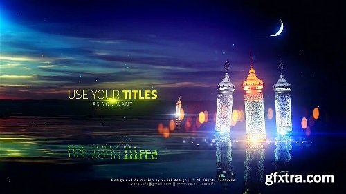 Videohive Ramadan Kareem Lake View Title 26488838