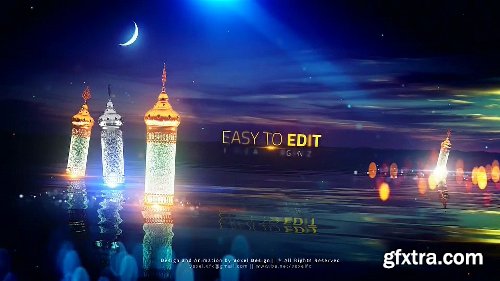 Videohive Ramadan Kareem Lake View Title 26488838