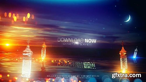 Videohive Ramadan Kareem Lake View Title 26488838