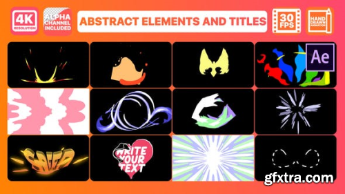 Videohive Abstract Elements And Titles | After Effects 26500132