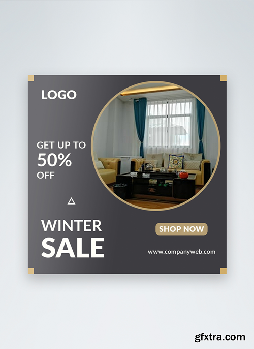 furniture winter sale social media post