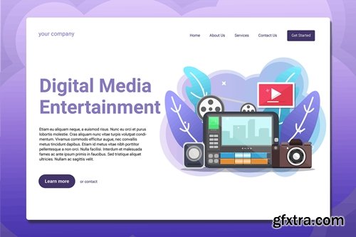 Digital Media Entertainment - Landing Page