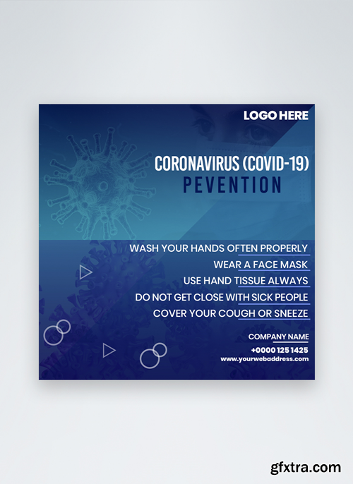 coronavirus prevention awareness social media post