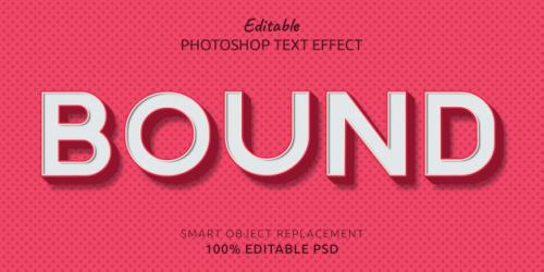 Bound Editable Psd Text Style Effect Premium PSD