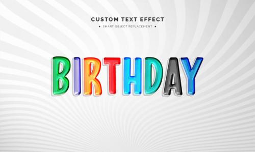 Colorful 3d Text Style Effect Premium PSD