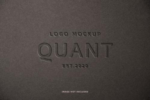 Pressed Logo Mockup Premium PSD