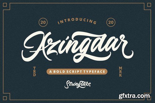 CM - Azingdar - Retro Bold Script Font 4862762