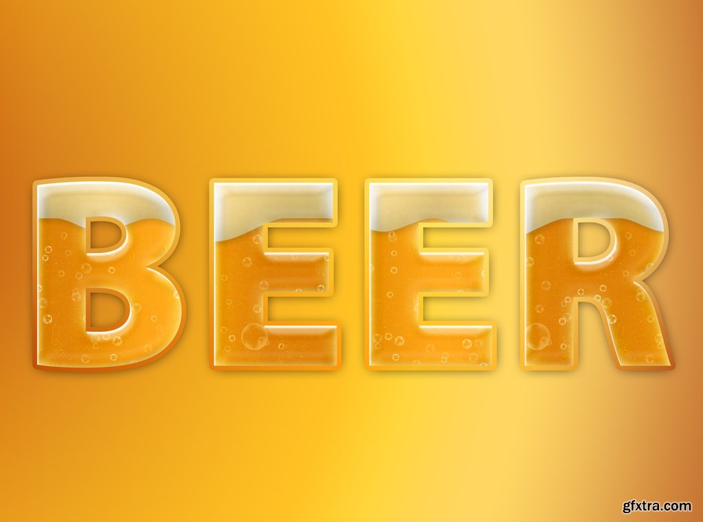 Beer Texture Text Effect Mockup 343517060 » GFxtra