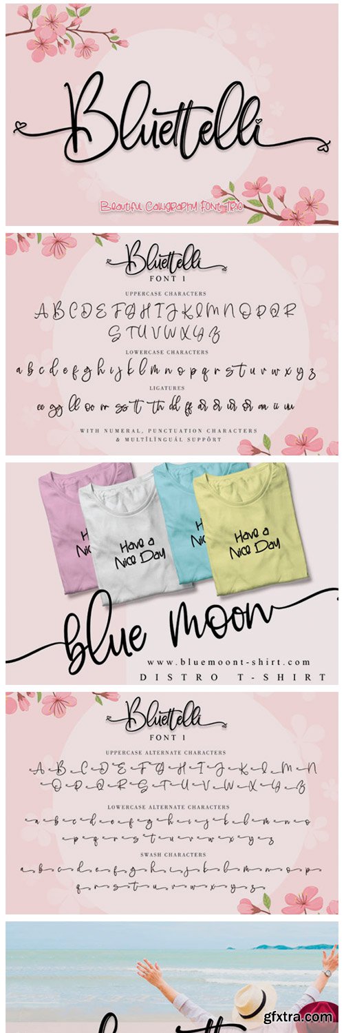 Bluettelli Font