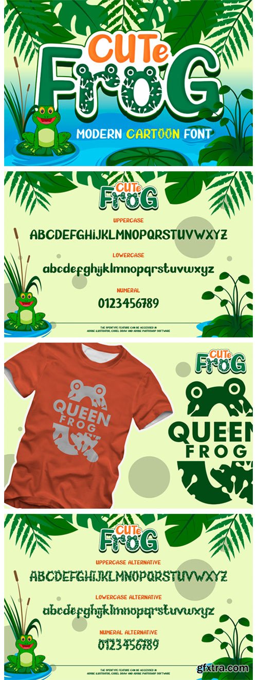 Cute Frog Font